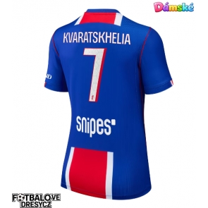 Paris Saint-Germain Khvicha Kvaratskhelia #7 Dámské Domácí Dres 2026-27 Krátký Rukáv
